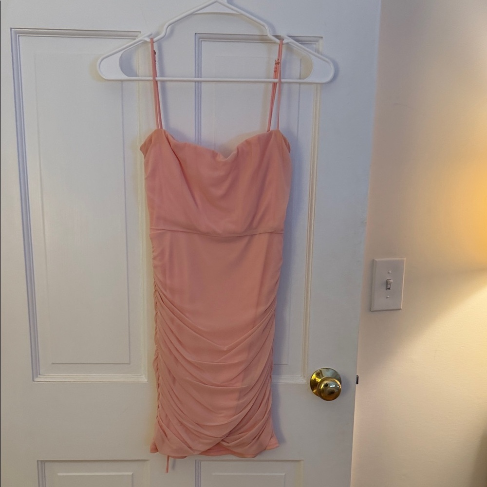 Lucy in the Sky Blush Pink Mini Dress